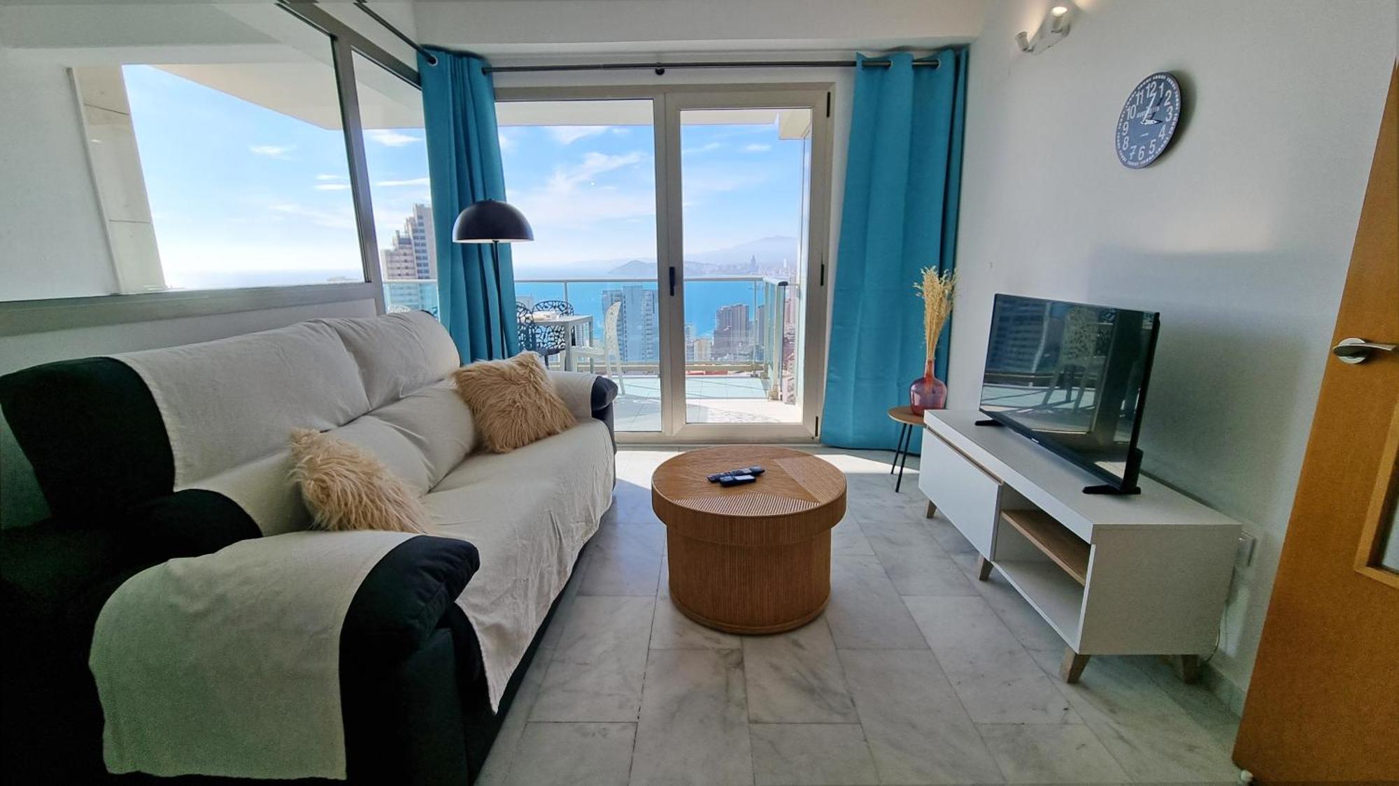 Skyline 18 Terraza Privada Con Impresionantes Vistas Al Mar Lägenhet Benidorm Exteriör bild